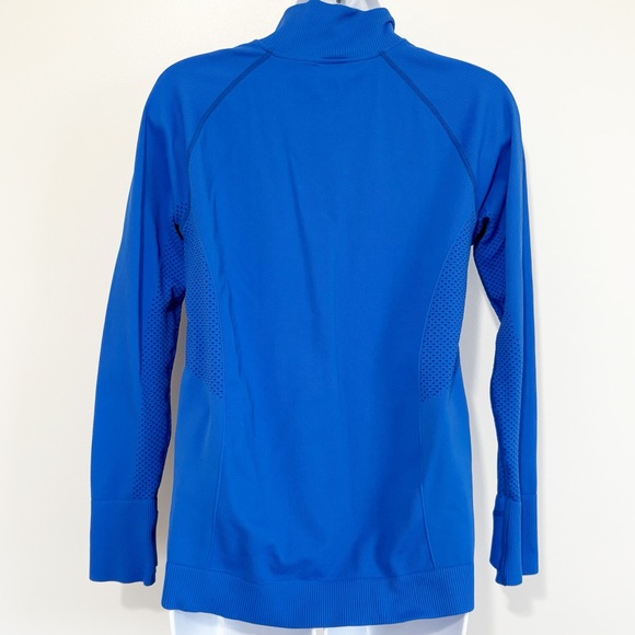 ZELLA Activewear Pull Over Quarter Zip Long Sleeve Top Blue Medium - Picture 2 of 8